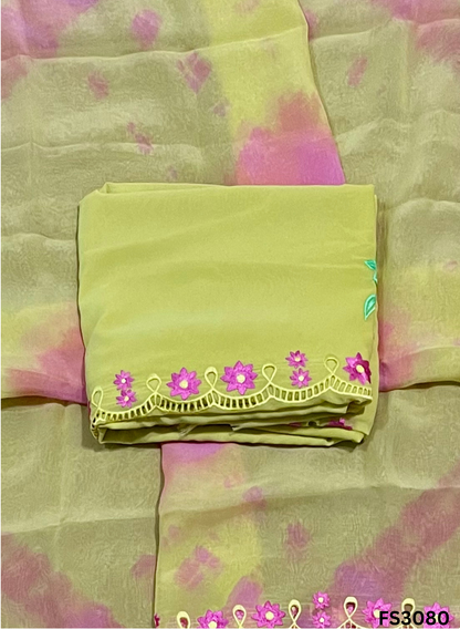 FS3080 | Georgette Suit | Party Wear | Jaggo | Festival Casual Wear |