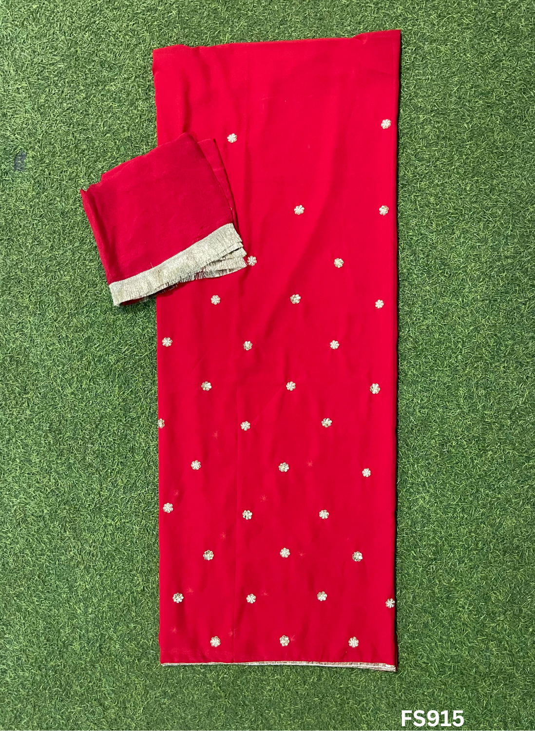 FS915 | Red  | Georgette Suit | Casual Wear | Regular Wear | Festival |