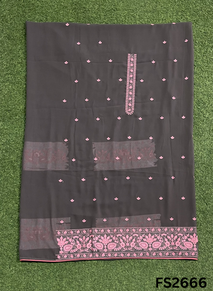 FS2666 | BLACK | Georgette Suit | Party Wear | Wedding | Jaggo | Ring Ceremony | Festival