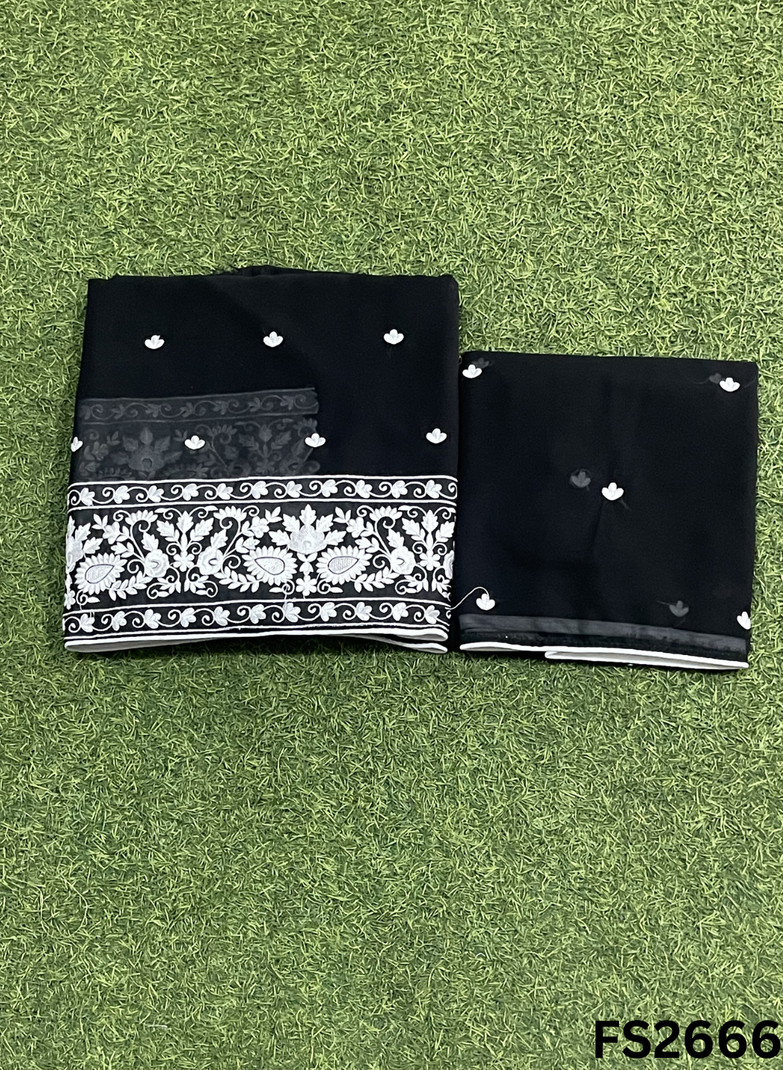 FS2666 | BLACK | Georgette Suit | Party Wear | Wedding | Jaggo | Ring Ceremony | Festival