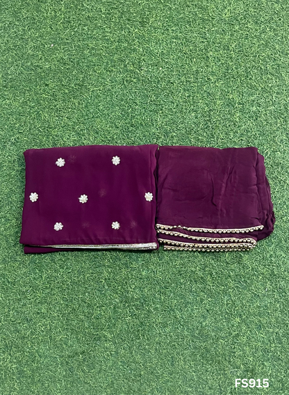 FS915 | Red  | Georgette Suit | Casual Wear | Regular Wear | Festival |