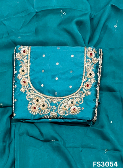 FS3054 | Gevadin Silk  Suit |  Party Wear | Wedding | Festival | Celebrity | Ring Ceremony