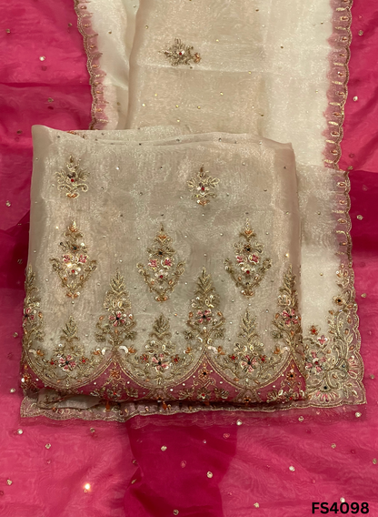 FS4098 | Glass Shimmer Suit | Party Wear | Wedding | Jaggo | Ring Ceremony | Festival