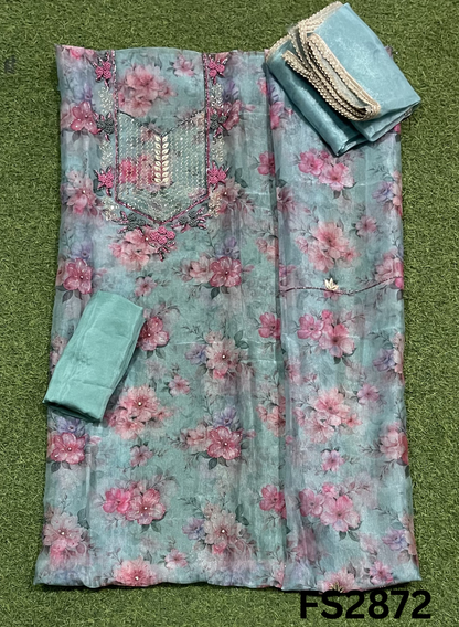 FS2872 | Glass Tissue Suit | Party wear  | Summer Suits | Regular wear |