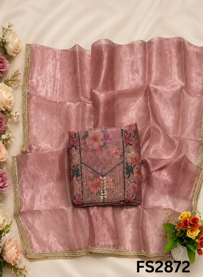 FS2872 | Glass Tissue Suit | Party wear  | Summer Suits | Regular wear |