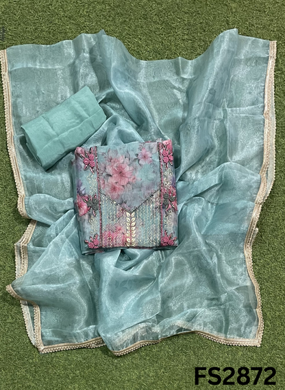 FS2872 | Glass Tissue Suit | Party wear  | Summer Suits | Regular wear |