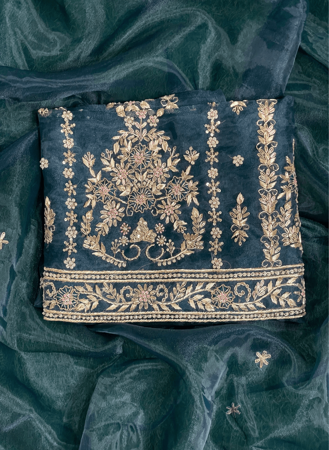 Navy Blue | Glass Shimmer Suit | Party Wear | Wedding | Jaggo | Ring Ceremony | Festival| FS733
