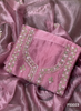 FS1023 | Onion-Pink | Glass Shimmer Suit | Party Wear | Wedding | Jaggo | Ring Ceremony | Festival