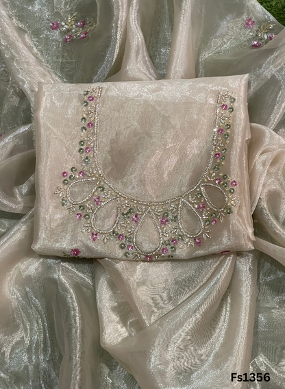 FS1356 | Glass Shimmer Suit | Party Wear | Wedding | Jaggo | Ring Ceremony | Festival