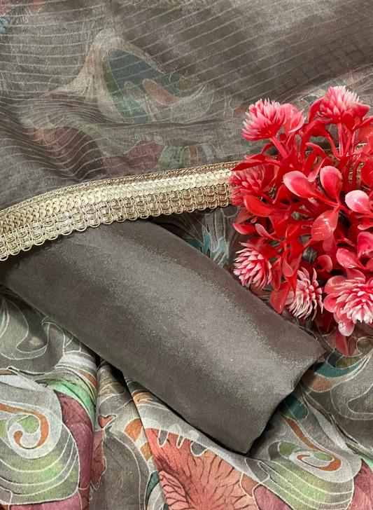 Organza Suit | Party Wear | Wedding | Jaggo | Ring Ceremony | Festival