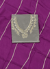 FS270 | Gray and purple Crepe Suit | Wedding | Party Wear | Ring Ceremony | Festival Suit | F9DFAA