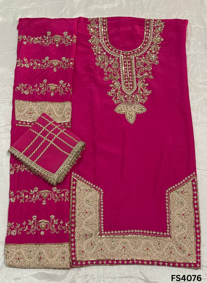 FS4076 | Handmade Bridal Suit | Silk Suit | Party Wear | wedding Suit |  Ring Ceremony | Festival Suit |