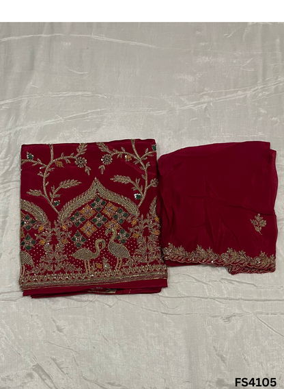 FS4105 | Handmade Bridal Suit | Silk Suit | Party Wear | wedding Suit |  Ring Ceremony | Festival Suit |