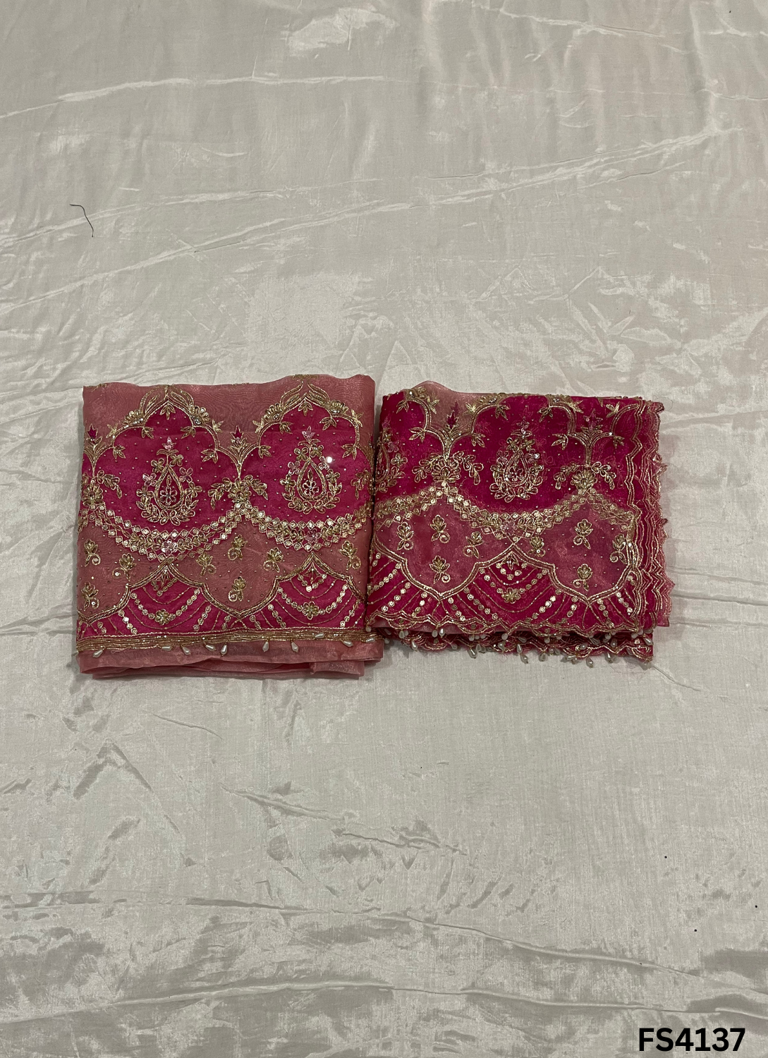FS4137 | Handmade Bridal Suit | Glass Shimmer Suit  | Glass Shimmer Dupatta | Party Wear | Wedding Wear |