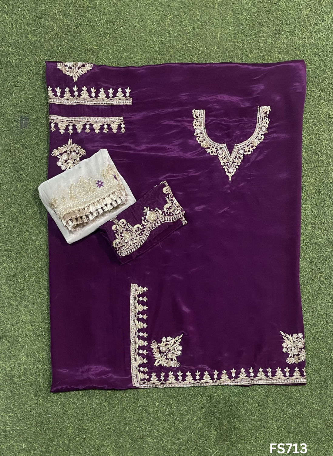 FS713 | Wine | | Silk  | Kurti-Lehnga | Party Wear | Wedding | Jaggo | Ring Ceremony | Festival |