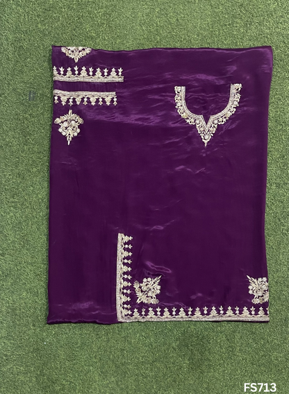 FS713 | Wine | | Silk  | Kurti-Lehnga | Party Wear | Wedding | Jaggo | Ring Ceremony | Festival |