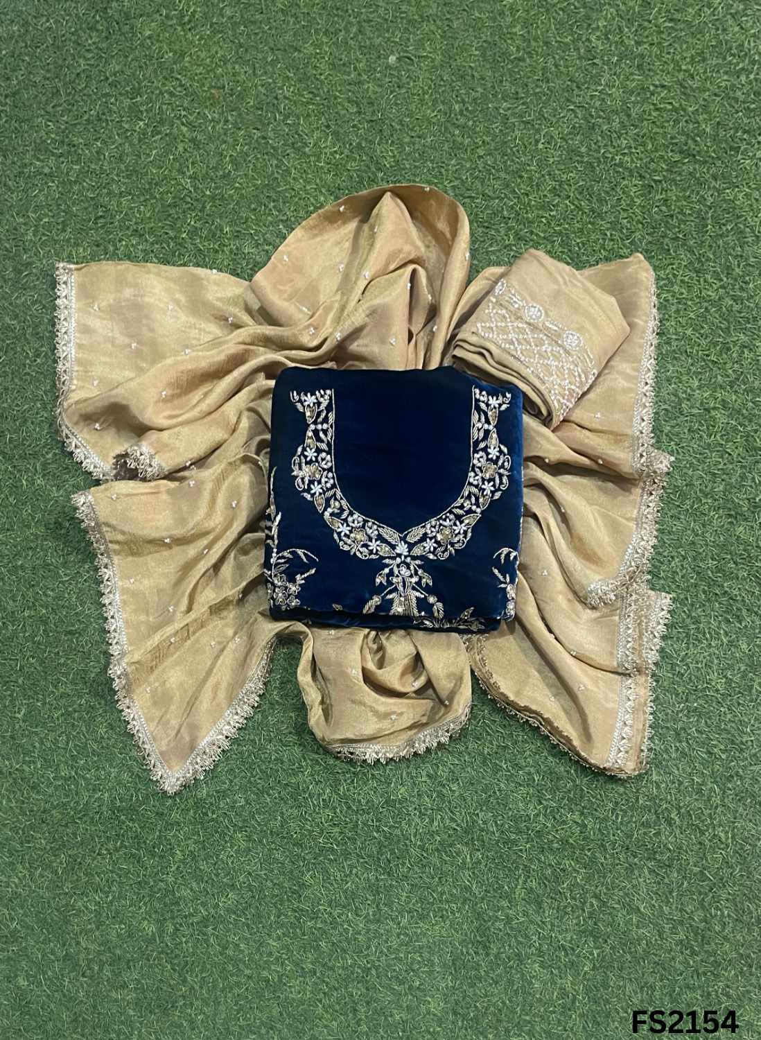FS2154 | Velvet  | Velvet  | Party Wear | Wedding | Jaggo | Ring Ceremony | Festival
