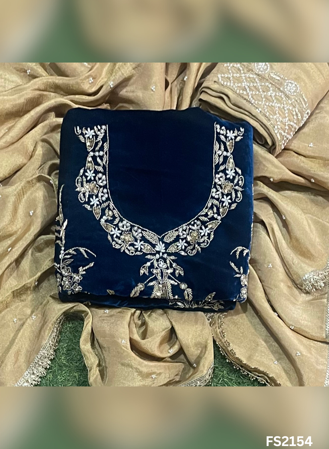 FS2154 | Velvet  | Velvet  | Party Wear | Wedding | Jaggo | Ring Ceremony | Festival