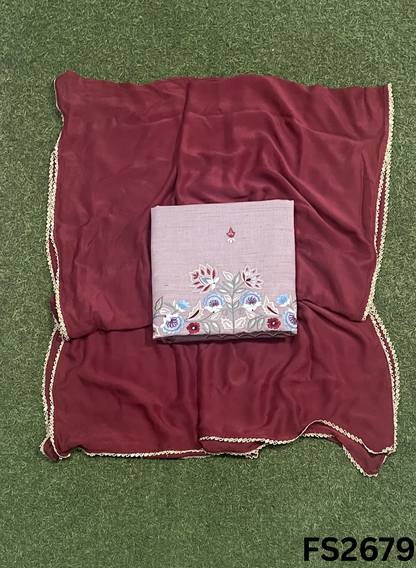 FS2679 | ONION PINK | Khadi-Cotton Suit | Casual wear | Summer Suits | regular wear |