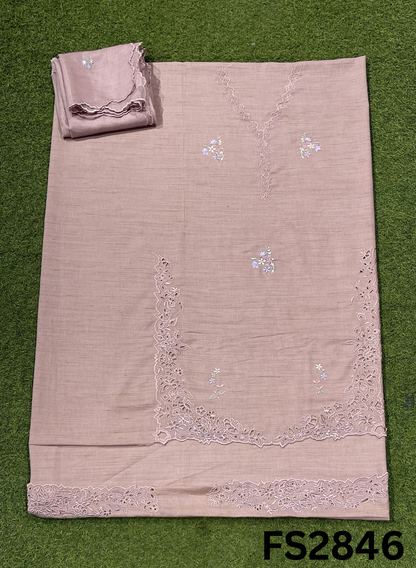 FS2846 | Linen cotton Suit | Party Wear | Wedding | Jaggo | Ring Ceremony | Festival| Regular wear