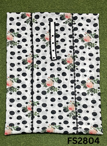FS2804 |Satin Organza Suit | Casual wear  | Summer Suits | Regular wear