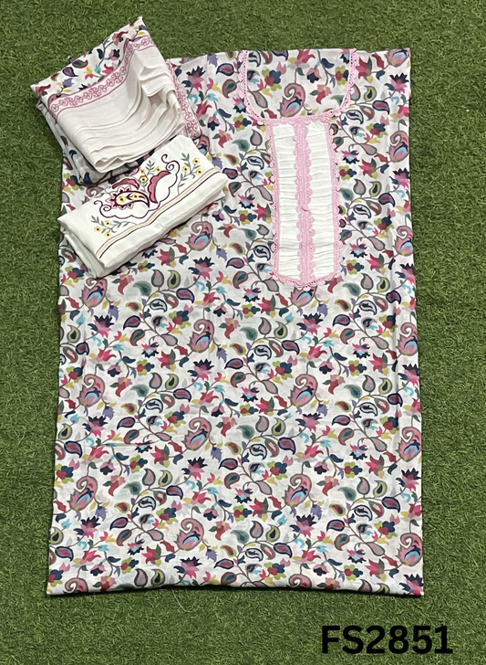 FS2851 | Mull-Cotton | Casual wear  | Summer Suits | Regular wear