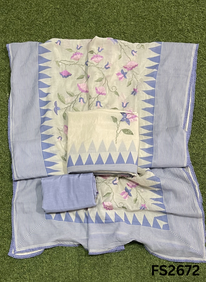 FS2672 | PISTA | Mul Cotton Suit | Casual wear | Summer Suits | Regular  wear |