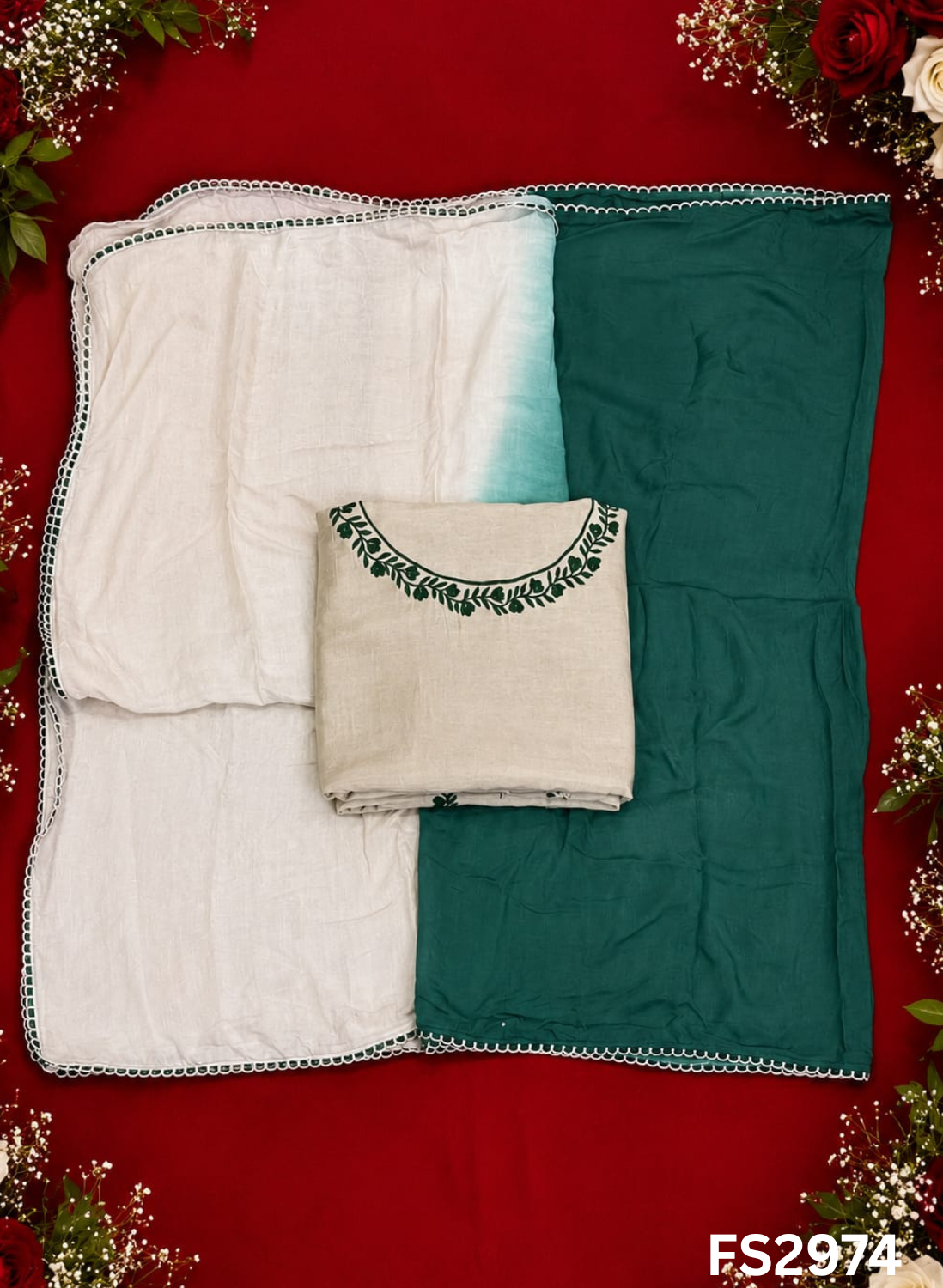 FS2974 | Muslin Suit | Casual wear  | Summer Suits | Regular  wear |
