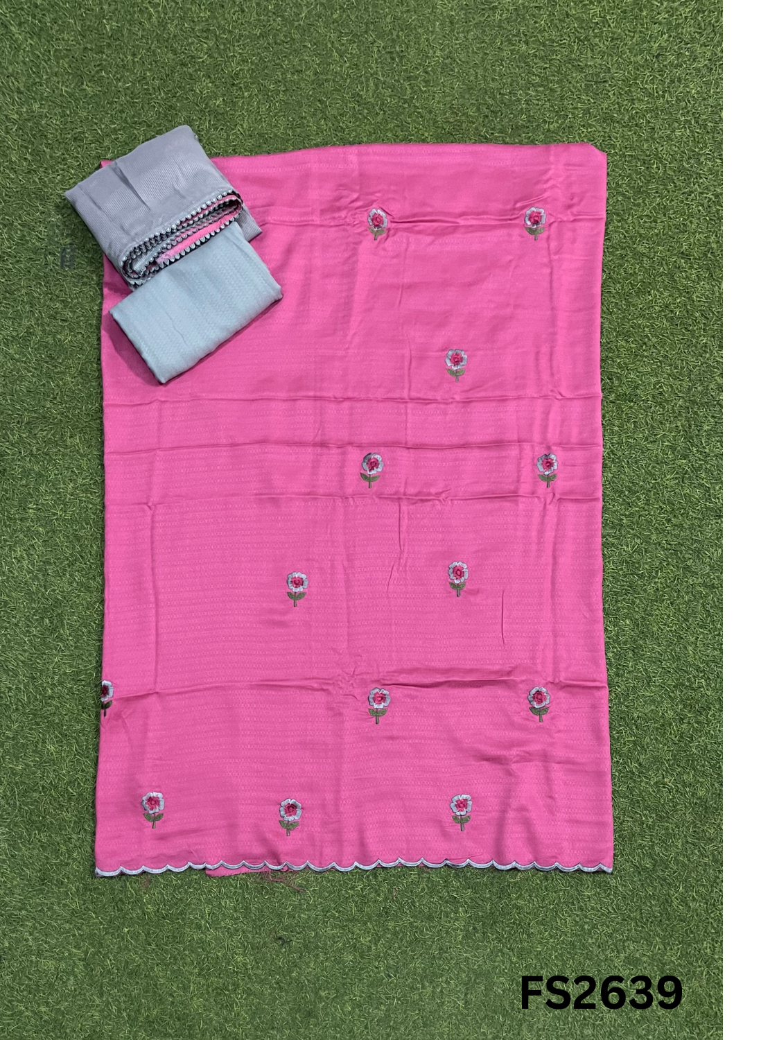 FS2639 | PINK |Muslin Cotton Suit | Casual wear | Summer Suits | Regular wear |
