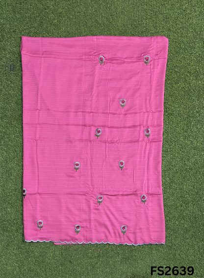 FS2639 | PINK |Muslin Cotton Suit | Casual wear | Summer Suits | Regular wear |