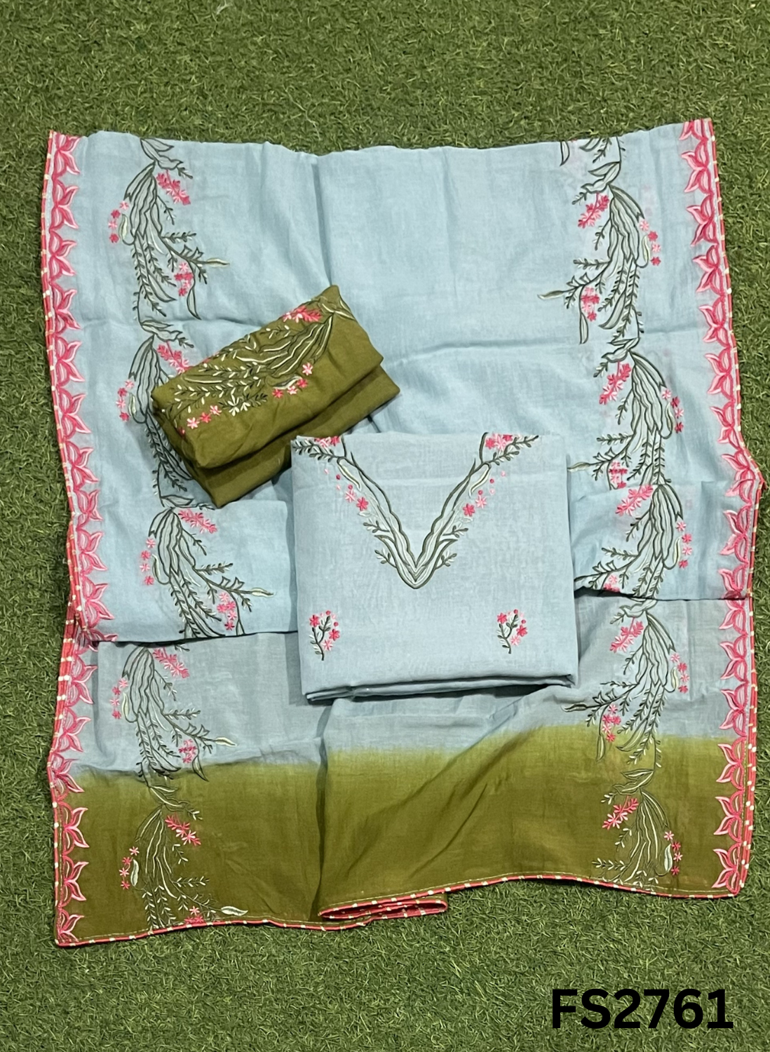 FS2761 | Double Shade |  Muslin Suit | Casual wear | Summer Suits | Regular wear |