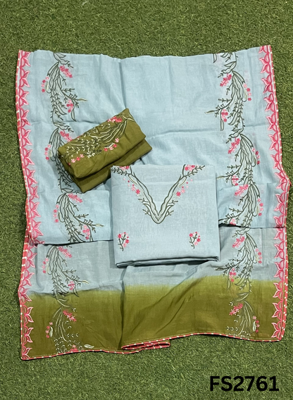 FS2761 | Double Shade |  Muslin Suit | Casual wear | Summer Suits | Regular wear |