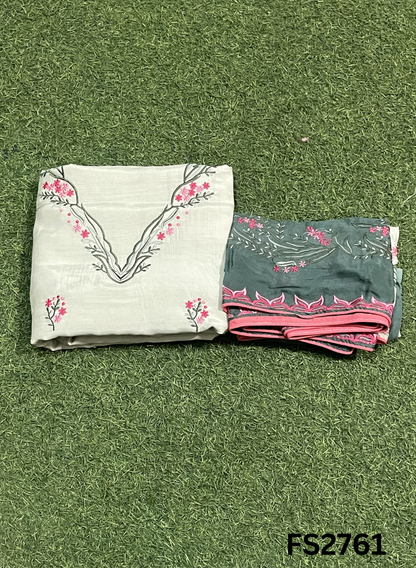 FS2761 | Double Shade |  Muslin Suit | Casual wear | Summer Suits | Regular wear |