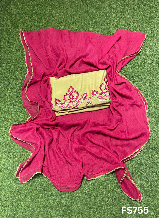 FS755 | Lemon | Muslin | Suit | Casual wear | Summer Suits | Regular wear |