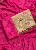 Hot Pink and Tan Shade | Printed Organza Suit |  Regular wear  | Festival | Casual Wear|