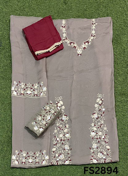 FS2894 | Organza Suit | Party Wear | Wedding | Ring Ceremony | Festival |