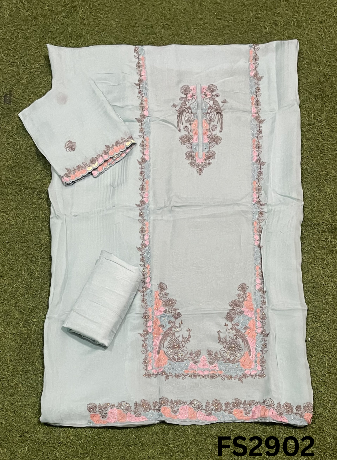 FS2902 |  Organza Suit | Wedding | Party Wear | Ring Ceremony | Festival Suit | Allover suit