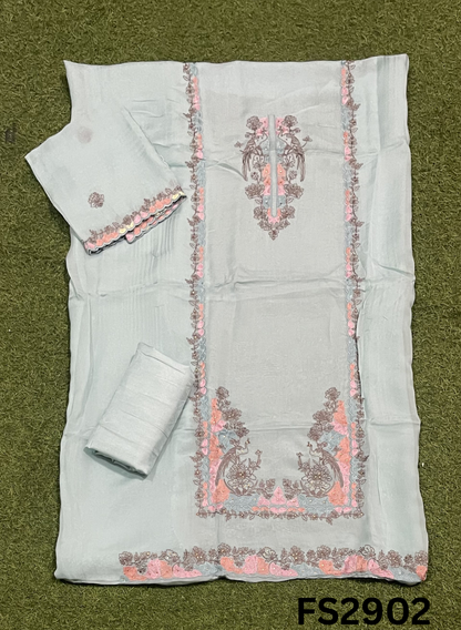 FS2902 |  Organza Suit | Wedding | Party Wear | Ring Ceremony | Festival Suit | Allover suit