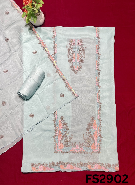 FS2902 |  Organza Suit | Wedding | Party Wear | Ring Ceremony | Festival Suit | Allover suit