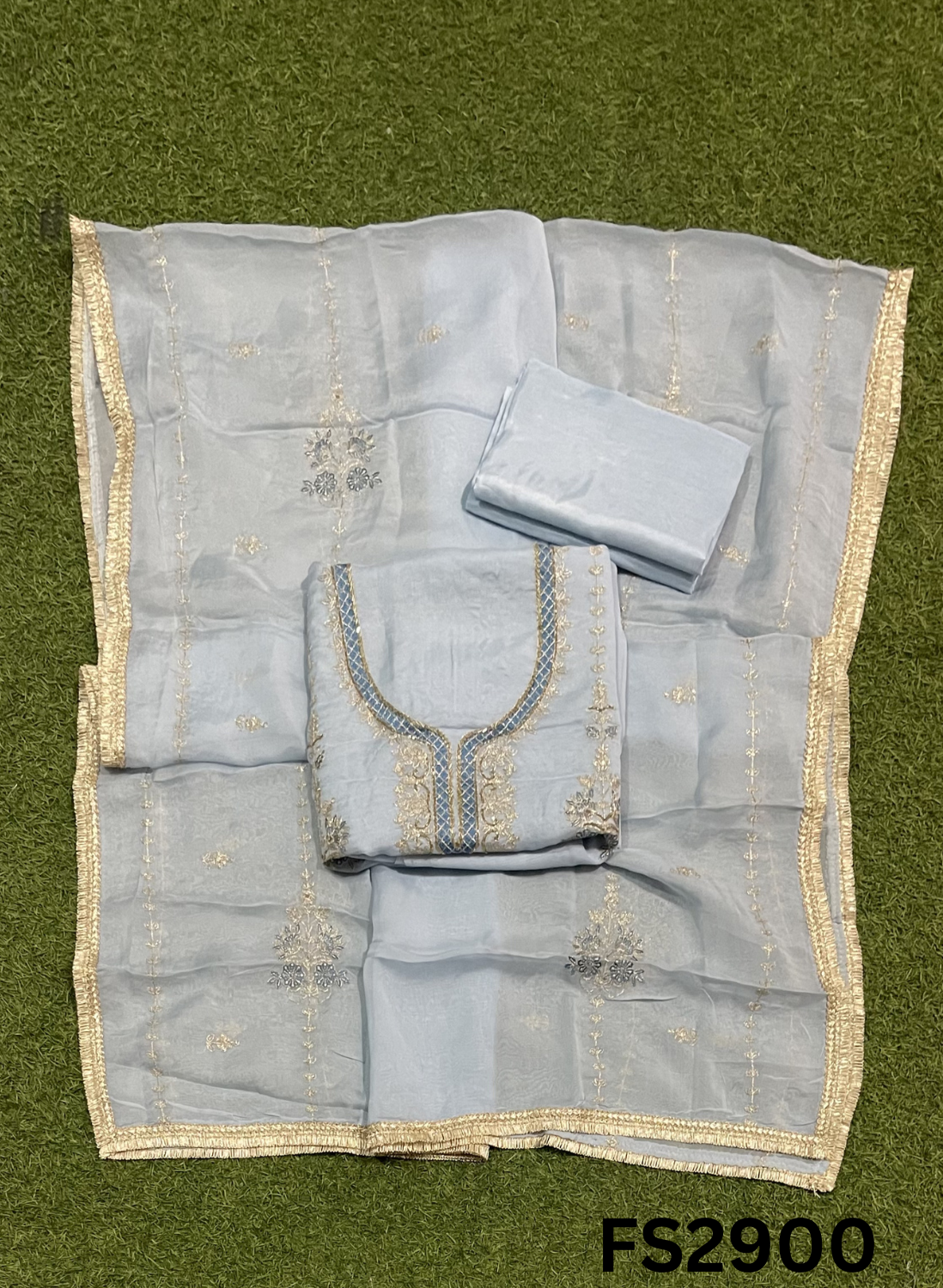 FS2900 |  Organza Suit | Wedding | Party Wear | Ring Ceremony | Festival Suit | Allover suit
