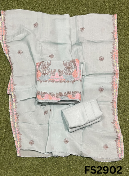 FS2902 |  Organza Suit | Wedding | Party Wear | Ring Ceremony | Festival Suit | Allover suit