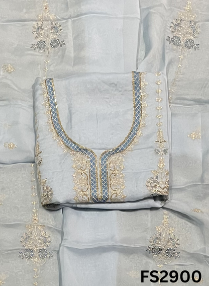 FS2900 |  Organza Suit | Wedding | Party Wear | Ring Ceremony | Festival Suit | Allover suit