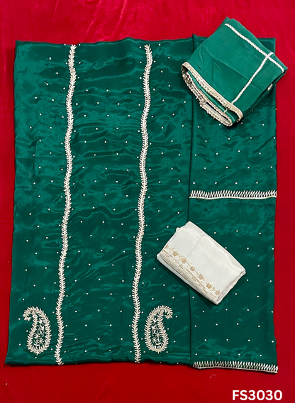 FS3030 | Organza Suit | Wedding | Party Wear | Ring Ceremony | Festival Suit | Contrast |