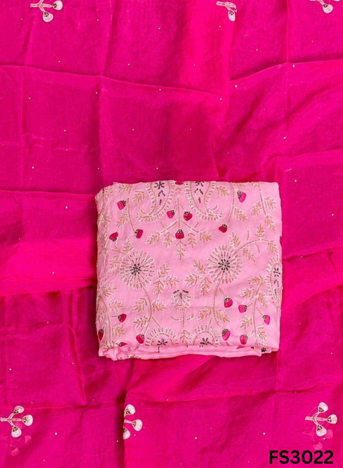 FS3022 | Organza Suit | Wedding | Party Wear | Ring Ceremony | Festival Suit |