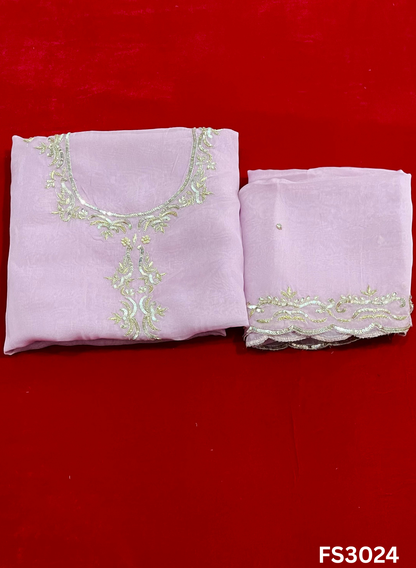 FS3024 | Organza Suit | Wedding | Party Wear | Ring Ceremony | Festival Suit |
