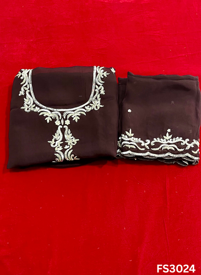 FS3024 | Organza Suit | Wedding | Party Wear | Ring Ceremony | Festival Suit |