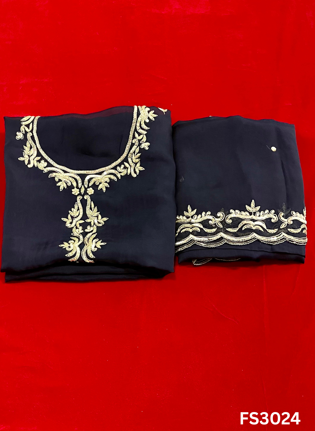 FS3024 | Organza Suit | Wedding | Party Wear | Ring Ceremony | Festival Suit |