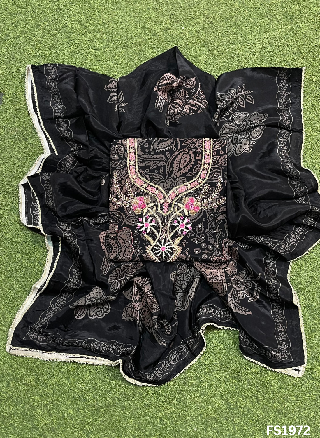 FS1972 | Organza | Suit | Wedding | Party Wear | Ring Ceremony | Festival Suit | Allover suit