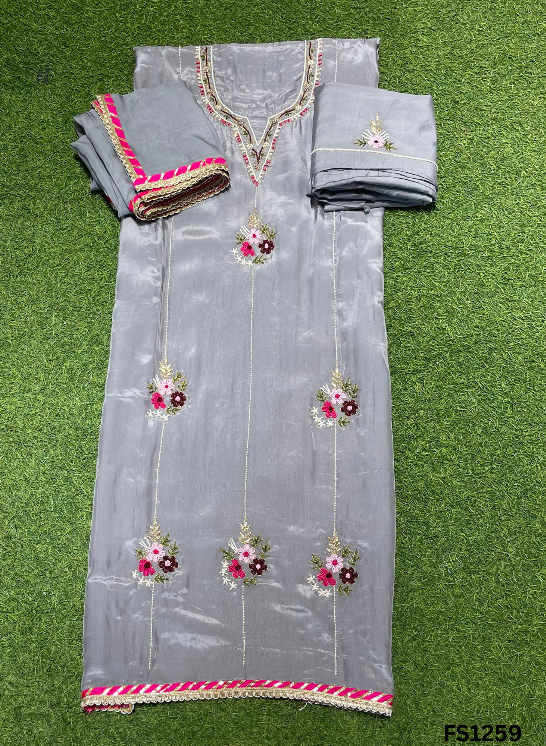 FS1259 | Organza  Silk | Suit | Wedding | Party Wear | Ring Ceremony | Festival Suit | Allover suit