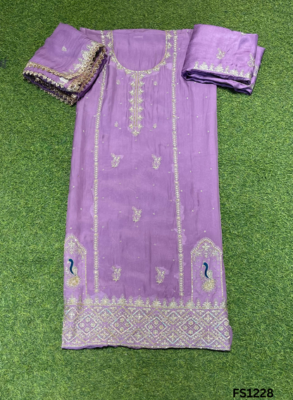 FS1228 | Organza | Suit | Wedding | Party Wear | Ring Ceremony | Festival Suit | Allover suit